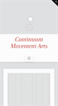 Mobile Screenshot of continuummovementarts.org